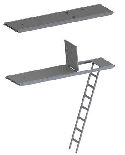 Belag Aluminium mit Luke und Leiter light Tobler GmbH Neuwied