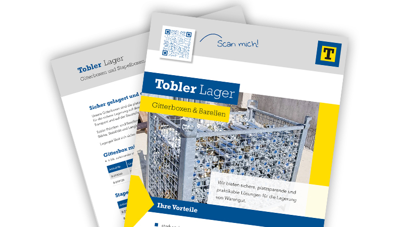 Tobler Lager Gitterboxen & Barellen